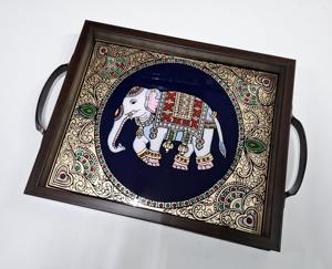 Bandeja de Madera Ecológica con Diseño Impreso, Acabado Natural, para una Vida Sostenible, Bandeja de Servicio al por Mayor - Product Image 3