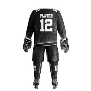 Conjunto de Uniforme de Hockey sobre Hielo para Hombre, Diseño Exclusivo, Servicio OEM, Transpirable, Secado Rápido, Antibacterial, 100% Poliéster, Calidad Superior - Product Image 5