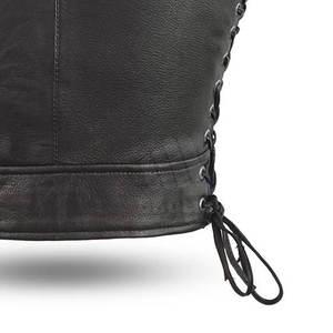 Chaleco de Cuero Genuino para Mujer, Diseño Nuevo, Resistente al Viento, Personalizable, Alta Calidad, Precio Bajo - Product Image 6