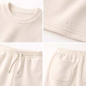 Ensemble T-shirt et short en molleton respirant de qualité supérieure pour homme – Tenue décontractée d'été deux pièces style streetwear et loungewear – Vente en gros - Product Image 6