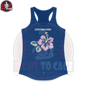 Débardeurs de fitness pour femmes faits à la main - Tissu tissé respirant, écologique, couleurs personnalisées, logo sur le devant, style décontracté - Product Image 2