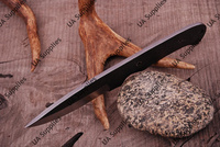Couteau de chasse professionnel artisanal en acier Damas à pointe tombante, personnalisable ODM/OEM, lame fixe légère et durable