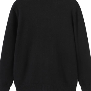 Cardigan en tricot noir premium Sigma avec logo personnalisé pour les fraternités, les sororités, les universités, les écoles, vente en gros OEM ODM - Product Image 2