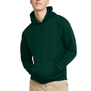 Men's Basic <b>Hoodie</b>, Minimalist Plain Design, <b>Soft</b> Cotton Blend Fabric, Comfortable Fit, Perfect for Everyday Casual Wear - Product Image 1