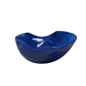 Custom Made <b>Blue</b> Color Resin Serving <b>Bowl</b> Eco-Friendly Dinnerware Decorative <b>Bowl</b> Stylish Durable for Party and Home Decor - Product Image 1