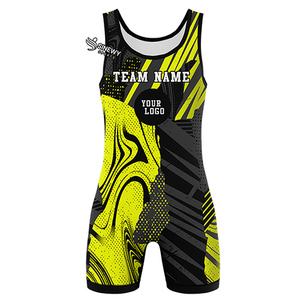 Uniformes de Lucha Libre Personalizados de Alta Calidad para Hombre, Venta al por Mayor, Sublimación Personalizada, Singletes de Lucha Libre para Jóvenes - Product Image 2