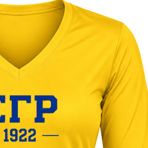 เสื้อยืดแขนยาวผู้หญิง SGRHO แบบกำหนดเอง ลายตัวอักษร Sigma Gamma Rho สำหรับชมรมพี่น้องชาวกรีก คอตตอน คอกลม เสื้อยืดขายส่ง เสื้อผ้าแฟชั่น - Product Image 5