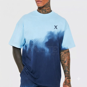 T-shirt Homme Oversize en Coton Doux Couleur Unie à Épaules Tombantes Fabriqué au Pakistan – Haute Qualité, Séchage Rapide, Écologique, Usage Quotidien - Product Image 3
