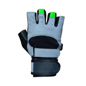 Guantes Deportivos QASWA Premium de Cuero Vacuno Auténtico con Cierre de Gancho y Bucle, Antideslizantes, Profesionales, para Levantamiento de Pesas, Protección y Soporte para las Manos - Product Image 2
