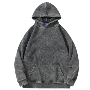 Sweat-shirt à capuche oversize pour femme, 100 % coton tricoté, couleur unie, respirant, manches longues, hiver, décontracté, écologique, vente en gros - Product Image 5