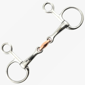 Apto Enterprises - Bocado de caballo de acero inoxidable con anillo suelto y boquilla de cobre de 5.5in/14CM - Product Image 6