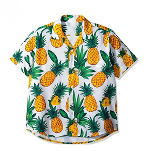 Chemise Hawaïenne Aloha Homme Manches Courtes Tropicale Vacances Plage Personnalisable en Gros - Product Image 3