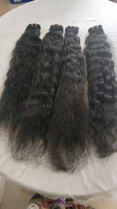 Extensions de cheveux naturels indiens vierges Remy, noirs, de haute qualité, bouclés crépus pour un coiffage et un tissage durables - Product Image 6