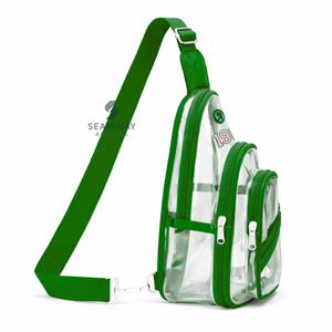 อัลฟ่า |   คาปา |   กระเป๋าสะพายข้างแบบใส Alpha Clear Crossbody ทำจาก PVC พร้อมซิปปิด ปลอดภัยได้รับการรับรอง สายสะพายปรับได้ - Product Image 3