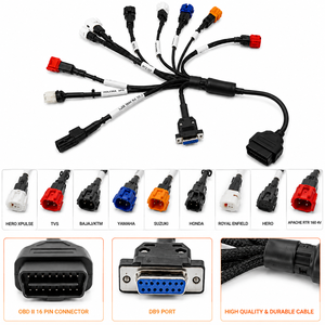Câble de diagnostic moto BS6 11 ports, connecteur OBD2 pour ECU, lecteur de codes OBD pour diagnostic de pannes moteur et automobile - Product Image 3