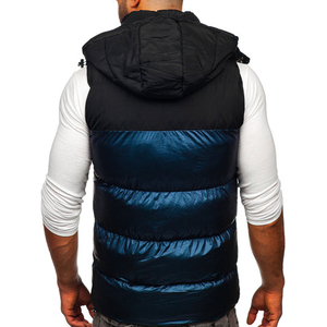 Custom Design Puff Vest Unisex <b>Thick</b> Stand Collar Waistcoat Warm Sleeveless Vest Casual Zip Puffer <b>Coat</b> Breathable - Product Image 5