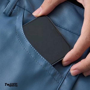 Pantalones de Hombre de Alta Calidad, Transpirables y Ecológicos, con Revestimiento de PU, Color Sólido, con Logotipo Personalizable, Tela de Lona, Estilo Urbano - Product Image 4
