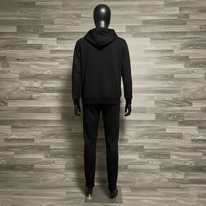 Sudadera con Capucha Extra Grande para Gimnasio, 100% Algodón, Felpa, Estampado Animal, Lavado Ácido, para Hombre - Product Image 1