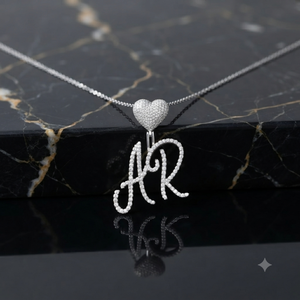 Trendy Iced Rose Gold 925 Silver Lab Grown Diamond Personalized <b>Name</b> <b>Necklace</b> Heart Clasp Hip Hop Pendant Charms Gift Girlfriend - Product Image 4