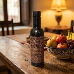 Botella de Cobre Puro de Lujo Moderna y Premium, a Prueba de Fugas, Ayurvédica, Hecha a Mano, Grabada, Ecológica, Reutilizable, para Uso Doméstico - Product Image 2