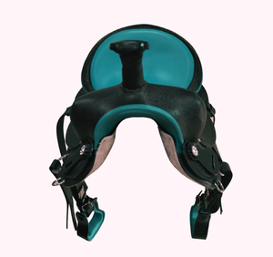 Selle de cheval en cuir de qualité supérieure, fabriquée à la main, style western, avec arceau en fibre de verre, confortable pour la pratique du trail, en taille 15 pouces - Product Image 3