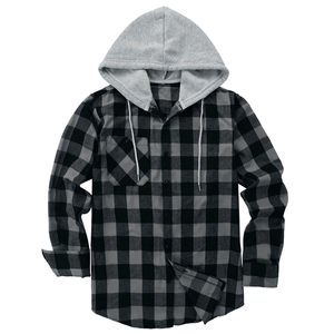 Fabricant de chemises en flanelle personnalisées, chemises en flanelle à carreaux pour hommes, fournisseur de chemises en flanelle en gros, OEM, marque privée. - Product Image 4
