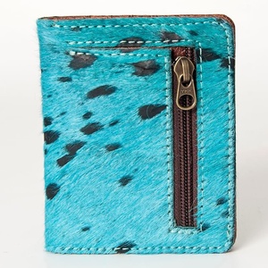 New Real Handmade Hair on Hide Fur Leather Wallets Casual Stylish Wallets Card Holder Hair on Leather Small <b>Coin</b> <b>Purse</b> - Product Image 3