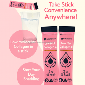แท่งผงคอลลาเจนไฮโดรไลซ์พร้อมวิตามินซีสำหรับผิวยืดหยุ่นและรองรับความงาม - Product Image 3