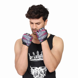 Gants de fitness en mesh pour la musculation, l'entraînement et les exercices, unisexes, fermeture à enfiler, impression par sublimation - Product Image 2