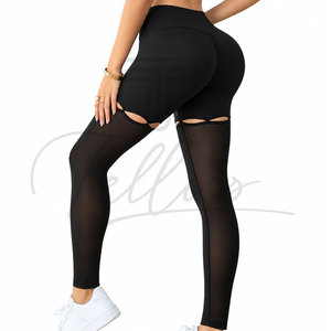 Custom Private Label Plus Size Solid Spandex/Nylon Shapewear <b>Leggings</b> Built in Butt Lifter High Waisted <b>Slimming</b> Body Girdle - Product Image 4