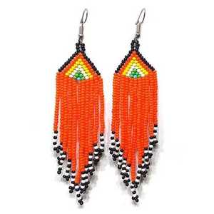 Pendientes de Cuentas con Forma de Mariposa, Estilo Boho Clásico 33, Bordados con Cuentas, Accesorios de Moda con Cristales, Ligeros - Product Image 2