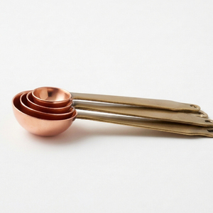 Ensemble de cuillères à mesurer vintage en métal, 4 pièces, manche en bois, outils de cuisine, lavage à la main uniquement, cuillère à mesurer durable - Product Image 3
