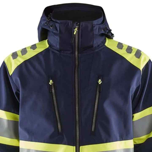 เสื้อแจ็คเก็ตนิรภัยสะท้อนแสงสำหรับฤดูหนาวแบบขายส่ง OEM ODM สำหรับผู้ชาย พร้อมโลโก้ด้านหน้า เสื้อแจ็คเก็ตสำหรับทำงานในฤดูหนาว - Product Image 5