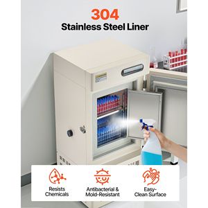 Congelatore a Temperatura Ultra Bassa da 28 L per Laboratorio, Regolabile da 40 a 123 Fahrenheit, Display Digitale, con Ruote - Product Image 5