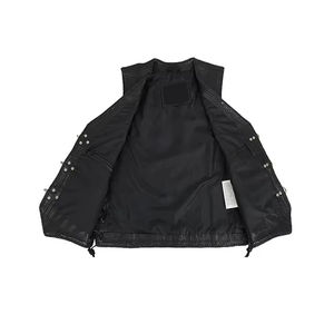 Chaleco de Cuero Personalizado de Estilo Nuevo a Precio Económico y Calidad Premium, Chaleco de Cuero Vaquero para Hombre y Mujer - Product Image 4