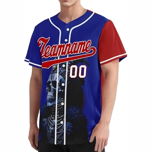 Maillot de baseball sublimé confortable avec impression haute résolution pour les ensembles d'uniformes d'équipes de baseball - Product Image 1