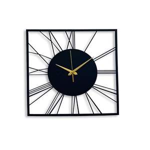 Horloge murale industrielle moderne en métal, esthétique élégante avec chiffres romains, mouvement à quartz silencieux, décoration murale en fer pour la maison, le bureau ou le studio - Product Image 6