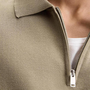 Nouvelle collection Printemps-Été : T-shirt en maille jacquard décontracté à manches courtes pour homme, personnalisable avec logo, prix bas - Product Image 4