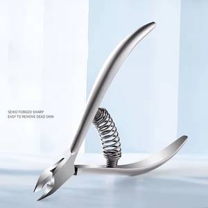 Stainless Steel <b>Nail</b> Clipper Flat Jaw 15mm Wide Opening Straight/ Curved Blade Sharp Durable Portable Finger <b>Nail</b> <b>Tool</b> Adult Use - Product Image 4