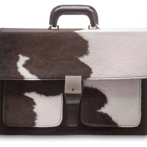 Hair On Hide <b>Leather</b> Laptop Bag Stylish Handmade Cowhide <b>Briefcase</b> for Men Women Business Travel Wholesale Bulk LHLB-0017 - Product Image 1