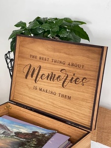 <b>Memory</b> Wooden Keepsake <b>Box</b> Christmas Personalized Gift Letter Eco Friendly Home Decor for Girlfriend Mom Woman Sister Best - Product Image 4
