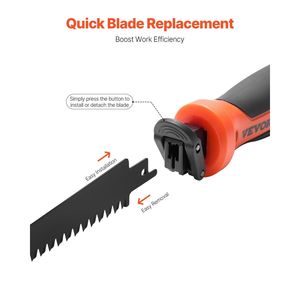 Scie à découper les plaques de plâtre multi-lames 8-en-1, scie à œillets de 6 pouces avec poignée ergonomique et dents triples affûtées pour plaques de plâtre, bois et métal - Product Image 3