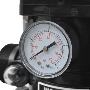 Filtro de arena para piscina azul de 18 pulgadas con válvula de 6 posiciones - Product Image 5