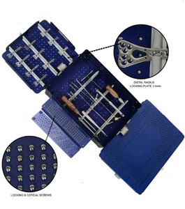 Kit d'instruments orthopédiques pour radius distal 2,4 mm, boîte en aluminium, vis et plaques, qualité supérieure A+ - Product Image 4