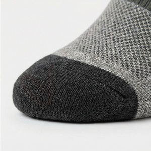 Men's Crew <b>Socks</b> Solid <b>Color</b> Knitted Wool Nylon Breathable Autumn Regular Style - Product Image 6