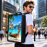 Layar LCD Digital Signage Portabel Tahan Air Android 21,5 Inci untuk Iklan, Acara, dan Promosi Ritel