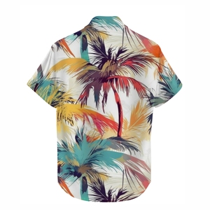 Chemise Homme Imprimé Tropical Premium Légère Boutonnée Décontractée pour Vacances et Loisirs Estivaux Fabrication Personnalisée - Product Image 3