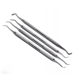 Kit d'outils dentaires en acier inoxydable de classe I, couleur argent, Tegra, comprenant une spatule à ciment Hollenback Carver et un ensemble de modelage de cire, instrument médical - Product Image 3