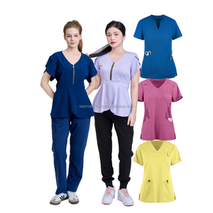 Tenues d'infirmières élégantes VN FACTORY, ensembles de blouses médicales pour femmes, costumes médicaux pour hommes, vêtements d'hôpital pour médecins et infirmières, faible quantité minimum de commande. - Product Image 4