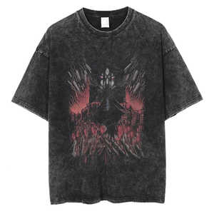 T-shirts pour hommes OVERS en coton à manches courtes, grandes tailles et longueurs extra-larges - Product Image 4